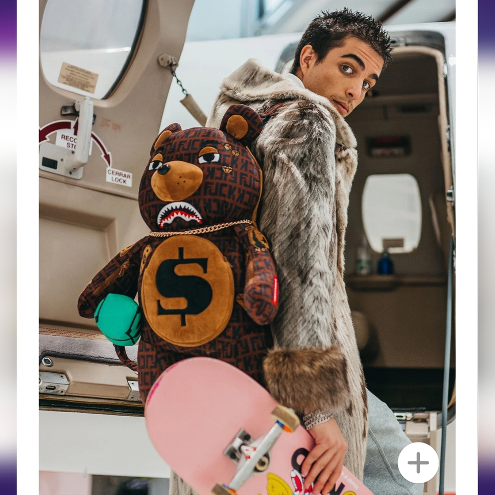 OFFENDED MONEYBEAR TEDDYBEAR BACKPACK By Sprayground - Picture 2 of 6